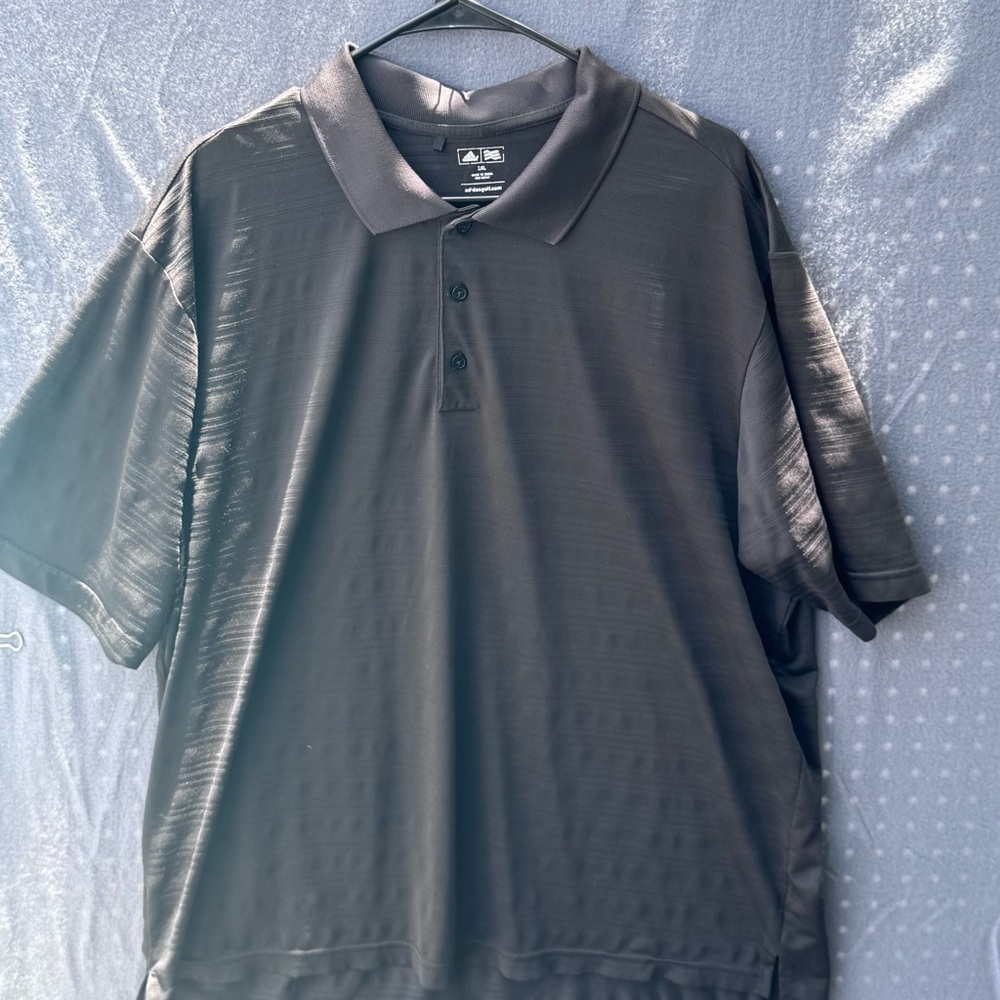 Adidas Black Polo Shirt Classic Design Moisture-Wicking